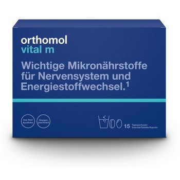 ORTHOMOL Vital M 15 Granulat/Kaps.Kombipackung