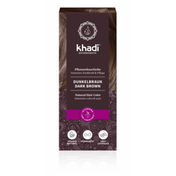 Khadi Haarfarbe Dunkelbraun