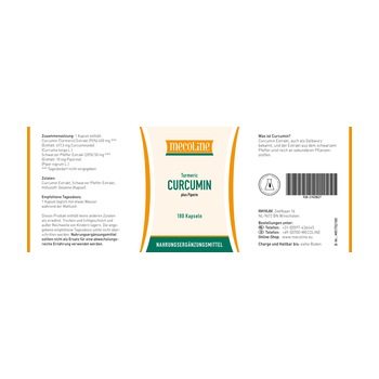 CURCUMIN TURMERIC 700 mg Kapseln