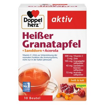 DOPPELHERZ heißer Granatapfel+Sanddorn+Acerola