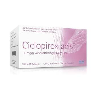 CICLOPIROX acis 80 mg/g wirkstoffhalt.Nagellack