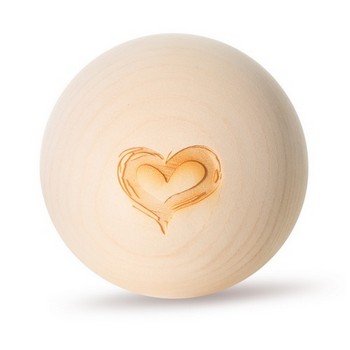 ZirbenKugel einzeln Herz-Edition (ohne Wasserkaraffe)